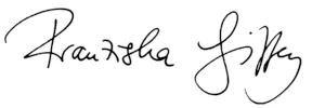 Unterschrift von Franziska Giffey